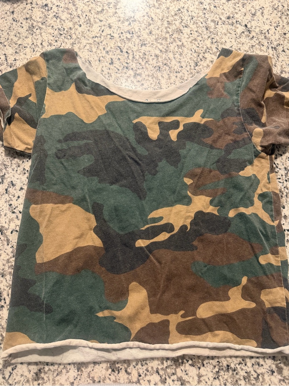 Camouflage Short Sleeve top